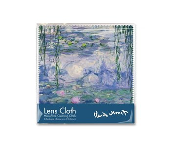 Paño limpiador de microfibre, 15 x 15 cm, nenúfares, Monet