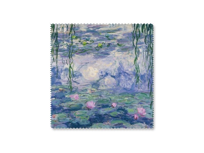 Paño de gafas, 15 x 15 cm, nenúfares, Monet