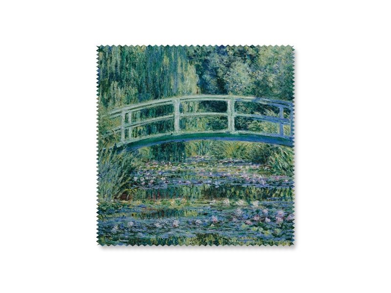 Paño de gafas, 15 x 15 cm, puente japonés, Monet