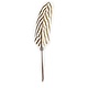 Zilver fazant balpen, bruin/wit