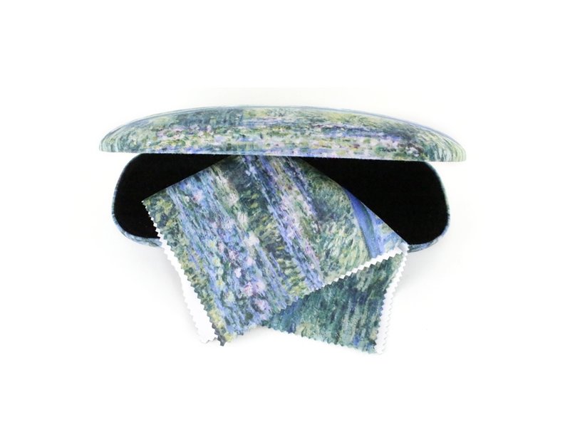 Glasses case with lens cloth, Japanese bridge, Monet