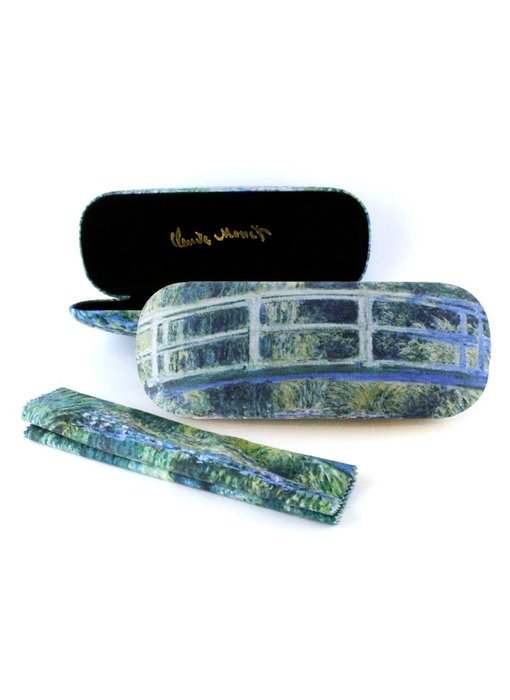 Spectacle Box with lens cloth W, Monet, Bridge / Pont