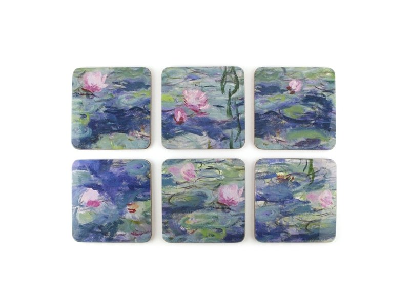 Coasters , Monet, Water Lilies