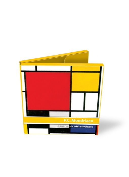 Card wallet, set of 10 cards, Mondrian