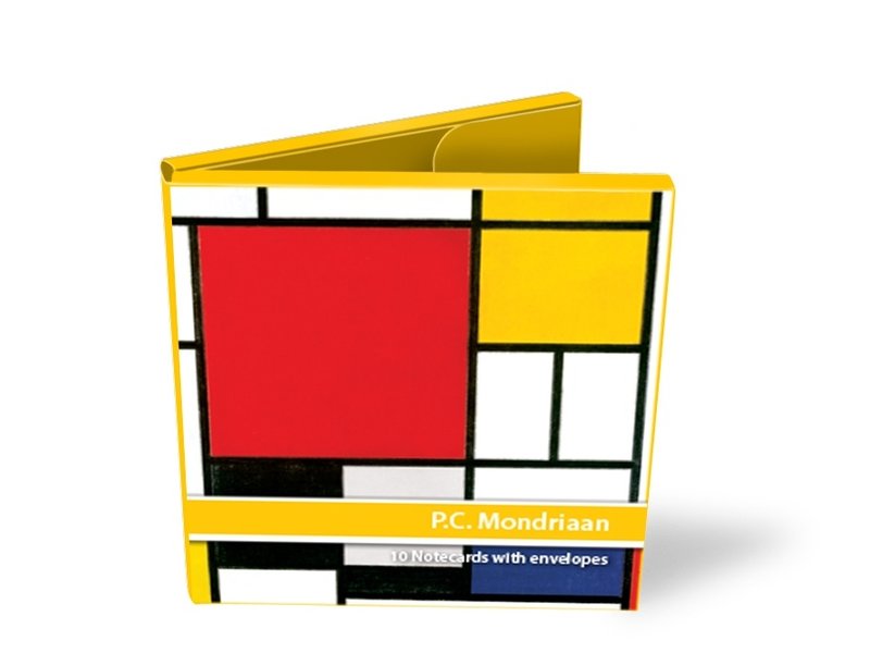 Carpeta de tarjetas , cuadrado, Mondrian