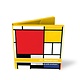 Card wallet, set of 10 cards, Mondrian