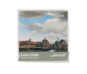 Lens cloth, 15 x 15 cm, View of Delft, Vermeer