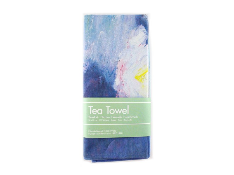 Tea Towel, Monet, Water Lilies evening
