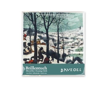 Brillenputztuch , 15 x 15 cm, Jäger im Schnee, Bruegel