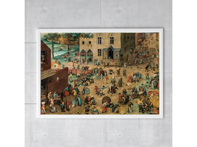 Affiche, 50x70, Bruegel, jeux pour enfants