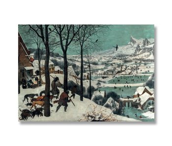 Cartel, 50x70, Bruegel, Cazadores en la nieve.