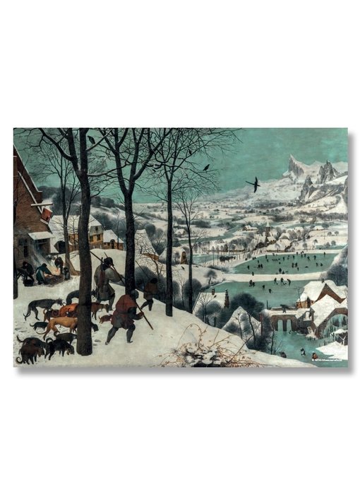 Affiche, 50x70, Bruegel, Chasseurs dans la neige