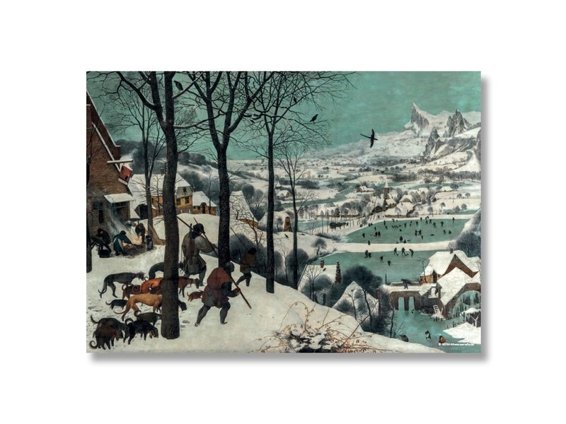 Poster, 50x70, Bruegel, Jagers in de sneeuw