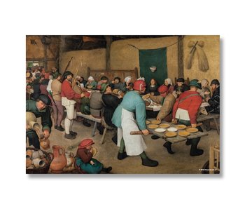 Cartel, 50x70, Bruegel, boda de los agricultores