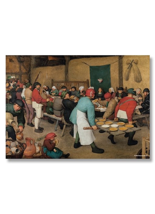 Cartel, 50x70, Bruegel, boda de los agricultores