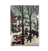 Funda portadocumentos A4, Cazadores en la nieve, Brueghel