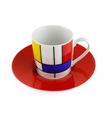 Espresso mug Mondrian Hommage Red