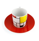 Espressotasse Mondrian Hommage rot