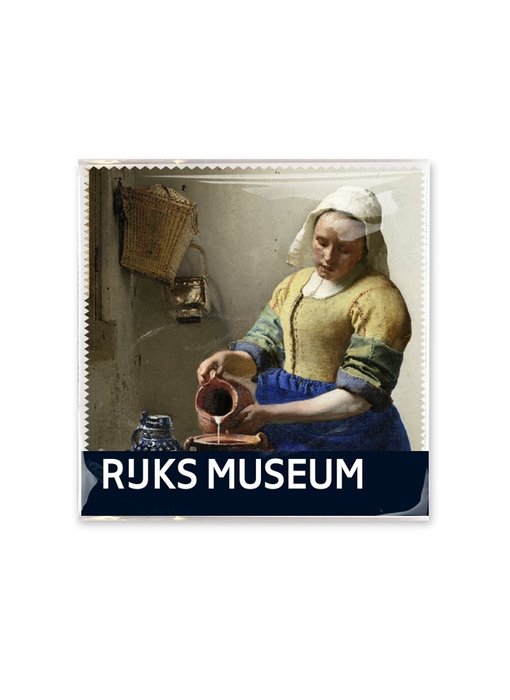 Brillenputztuch , 15x15, Das Milchmädchen, Vermeer