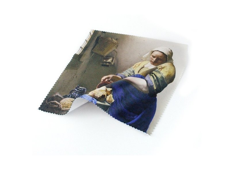 Brillenputztuch , 15x15, Das Milchmädchen, Vermeer