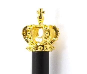 Zwart potlood met Konings kroon-kruis goud