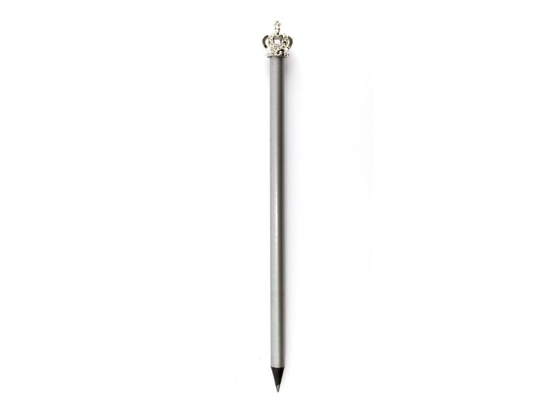 Silver pencil HB   with silver Cross King crown