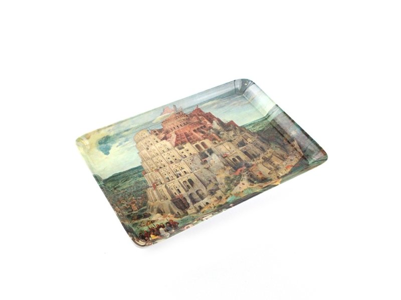 Serving Trays W, Mini, Bruegel, Tower of Babel