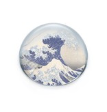 Presse-papiers convexe en verre, Hokusai Grosse vague