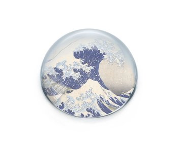 Glaskuppeln Briefbeschwerer, Hokusai Große Welle