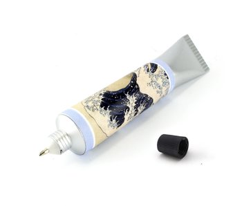 Stylo tube de peinture, Hokusai, la grande vague