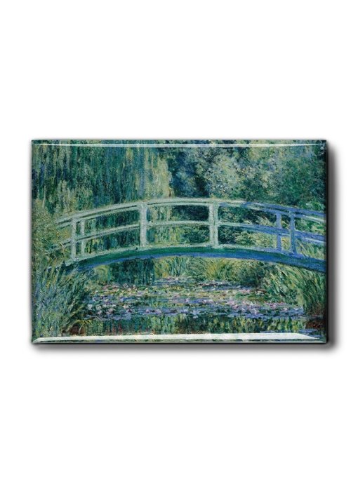 Imán de nevera, puente, Monet