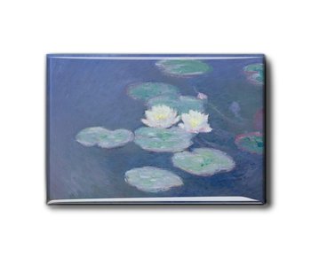 Imán de nevera, lirios de agua por la noche, Monet