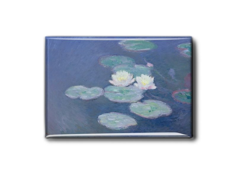 Aimant pour réfrigérateur, soirée Nénuphars, Monet