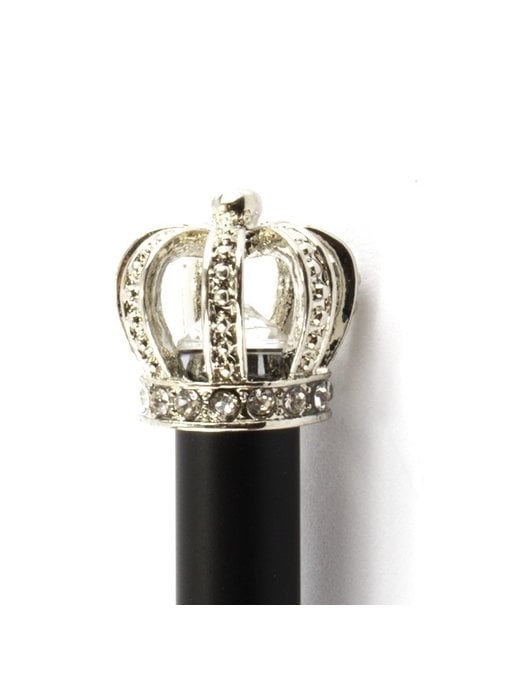 Black Ballpen with silver crown
