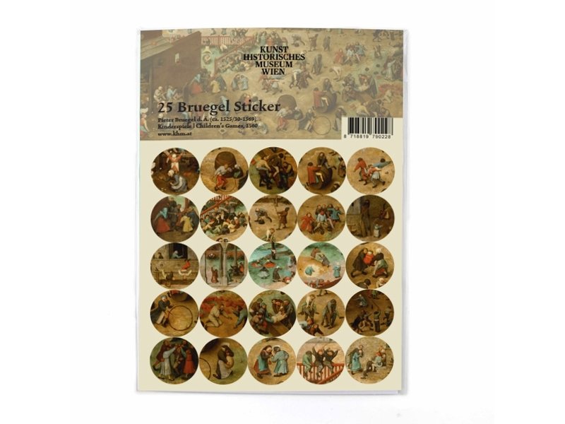 Stickers set, Bruegel, Childsplaying