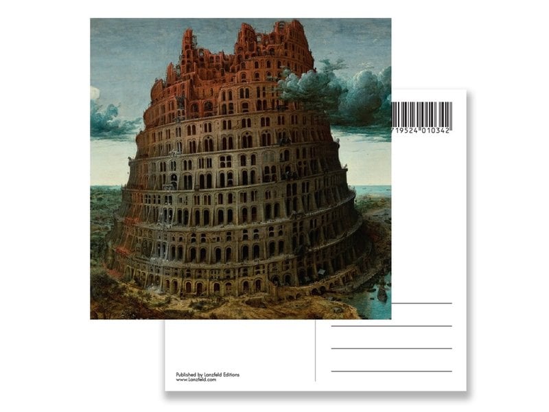 Postal, Bruegel, Torre de Babel