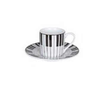 Tasse et soucoupe expresso, Piano