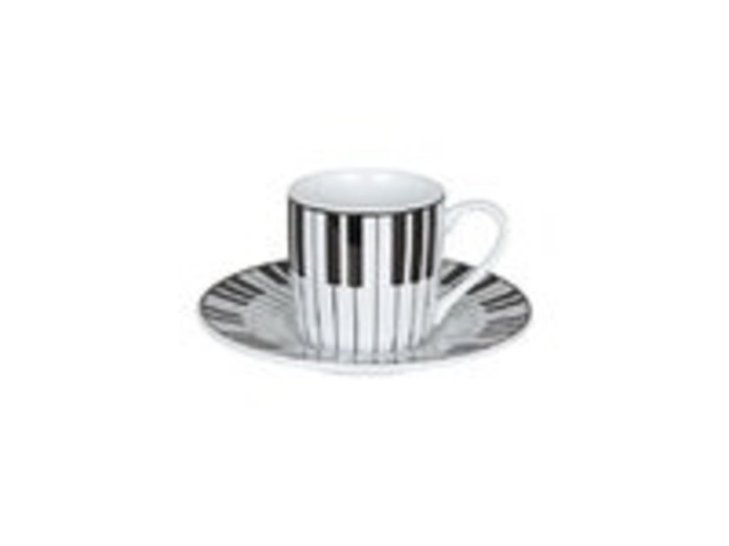 Tasse et soucoupe expresso, Piano