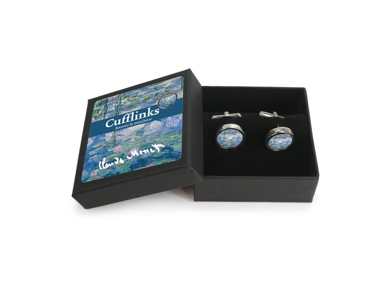 Jewellery Cufflinks W, RND, Monet, Water Lilies