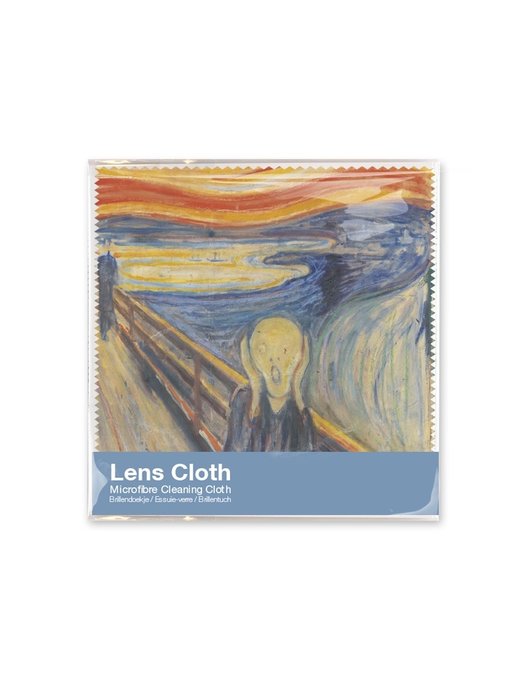Paño limpiador de microfibre, Munch, El grito, 15x15