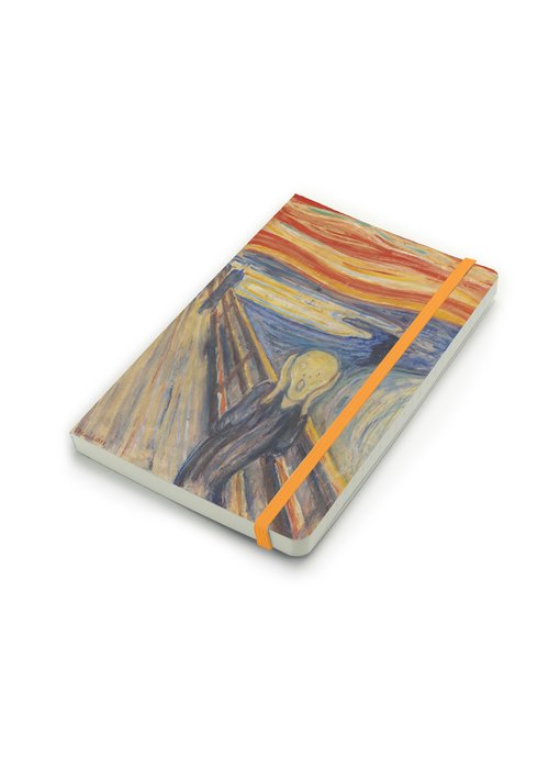Cuaderno de tapa blanda, A5 W, Munch, el grito