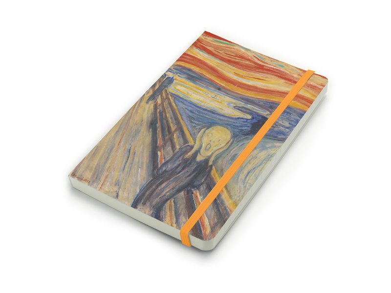 Cuaderno de tapa blanda, A5 W, Munch, el grito