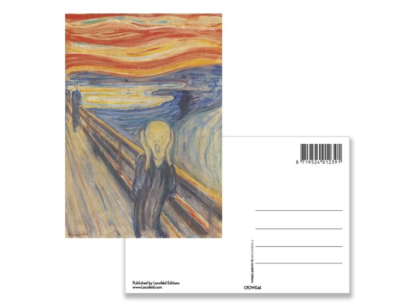 Cartes postales ART, Munch, Le cri