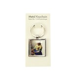 Keyring W, Metal silver, SQ, Milkmaid Vermeer