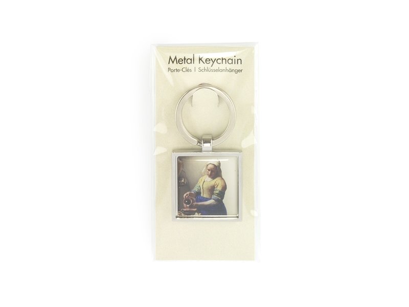 Keyring W, Metal silver, SQ, Milkmaid Vermeer