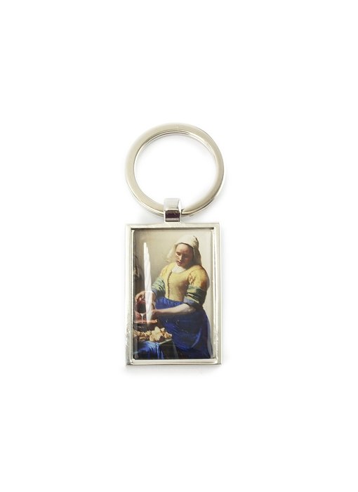 Porte-clés RT, métal argenté, Laitière Vermeer