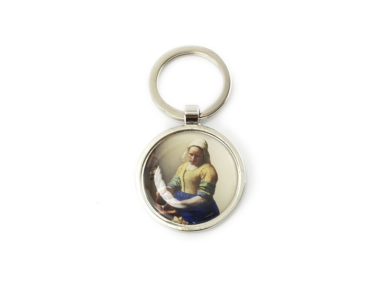 Keyring W, Metal silver, RD, Milkmaid Vermeer