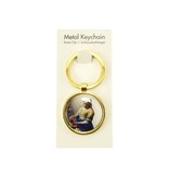 Keyring W, Metal gold, RD, Milkmaid Vermeer