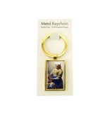 Porte-clés RT, métal doré, Milkmaid Vermeer