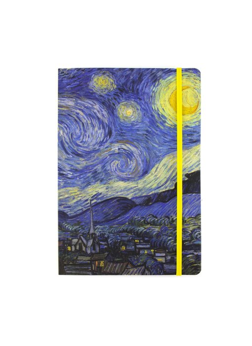 Softcover-Notizbuch, A5, Van Gogh, Sternennacht